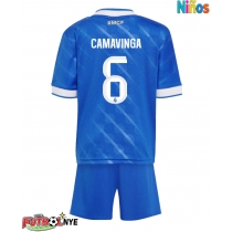 Camiseta Real Madrid Eduardo Camavinga #6 Tercera Equipación para niños 2025-26 manga corta (+ pantalones cortos)